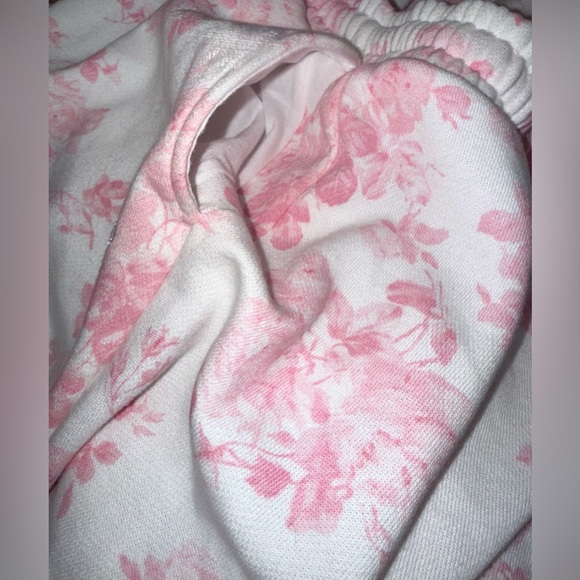 Like New Pristine Victorias Secret PINK X LOVESHACKFANCY WIDE-LEG SWEATPANTS - Picture 13 of 16